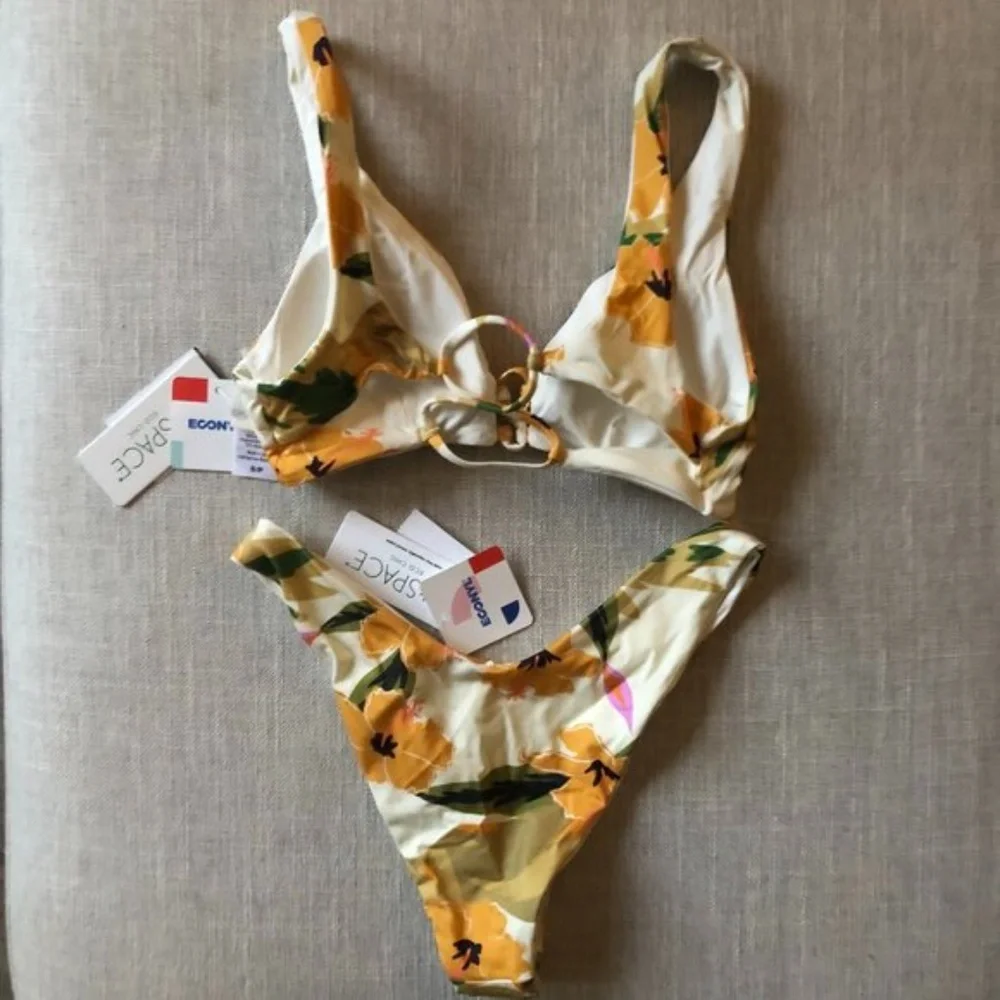 L*Space Floral Bikini in Yellow and Green - Picture 6 of 6